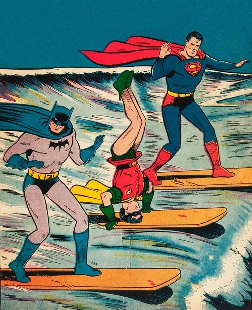 vintage-1964-comic-art-of-batman-superman-and-robin-surfing.jpeg
