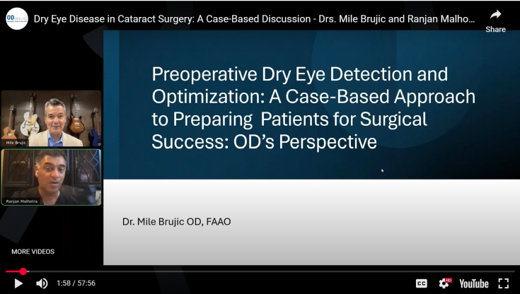 Dry Eye Disease in Cataract Refractive Surgery: A Case-Based Discussion with Drs. Brujic and Malhotra