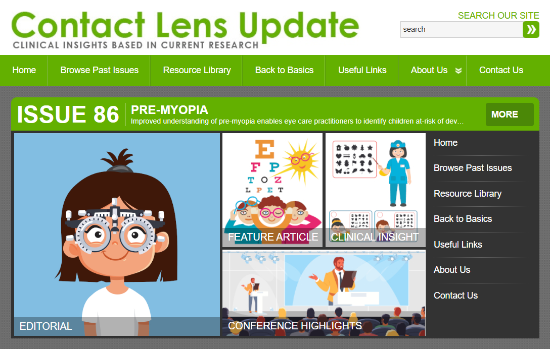 Contact Lens Update Issue 86 Home Screen Contact Lens Update Issue 86 Home Screen